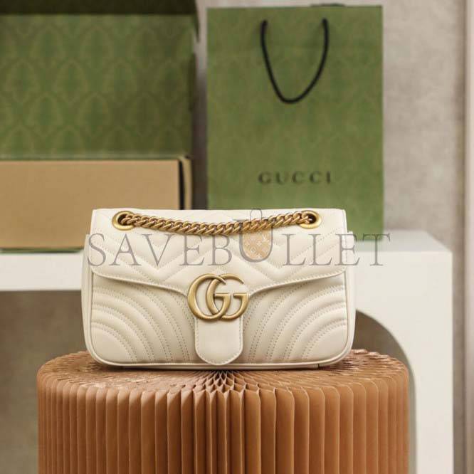 GUCCI MARMONT SMALL MATELASSE SHOULDER BAG 443497 (26*15*7cm)